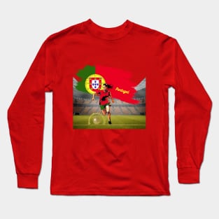 Portugal Football Shirt, Unisex T-Shirt, Women’s World Cup, soccer t-shirts, football shirts, women’s football, Portugal national football Long Sleeve T-Shirt